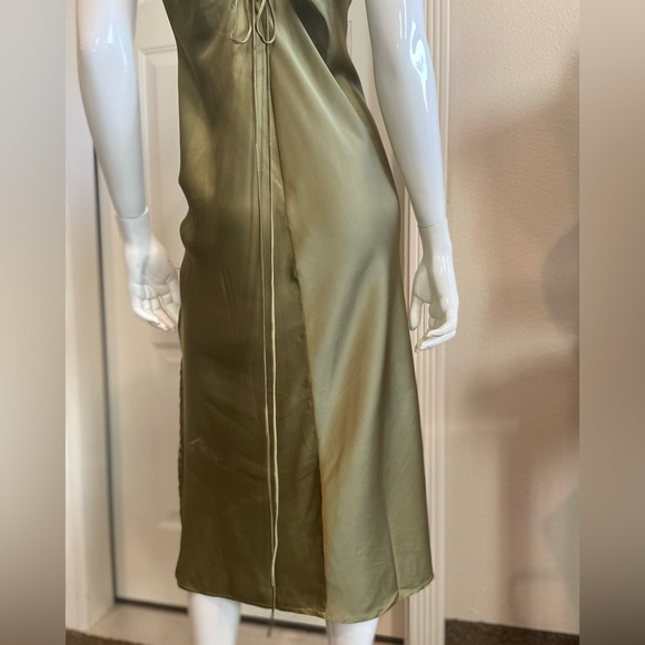 Kilo Brava~For Playful Promises~Olive~Relaxed Fit~Slip Dress~Leg Slit~Size 2X - Picture 12 of 16